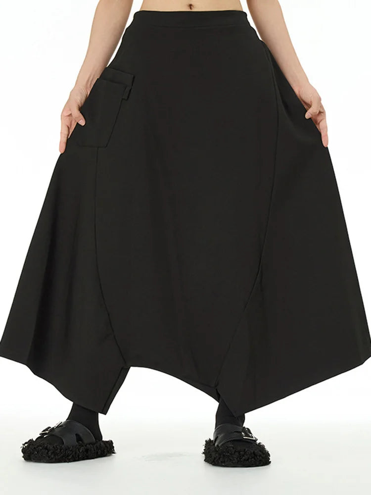 High Elastic Waist Army Green Brief Big Size Cross Pants New Trousers Women Fashion Tide Spring Autumn 2025 1DJ0040