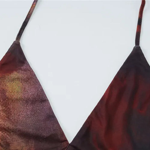 Load image into Gallery viewer, Halter Deep V Neck Print Sexy Maxi Dress For Women Gown Summer New Hollow Out Sleeveless Backless Beach Long Dress
