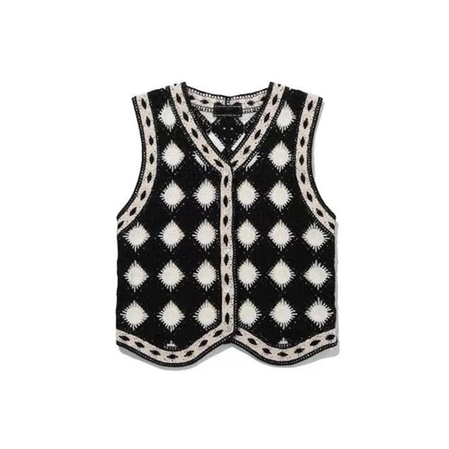 Load image into Gallery viewer, Japanese Y2k Knitted Tank Top Vintage 2000s Style Button Tanktop Harajuku Aesthetics Cut Out Knit Vest Korean Popular

