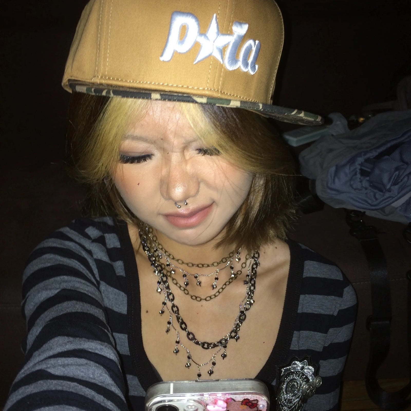 Trashy Y2k Crop Top Japanese 2000s Style Striped Long Sleeved T-shirt Vintage Harajuku High Street Tops American Retro