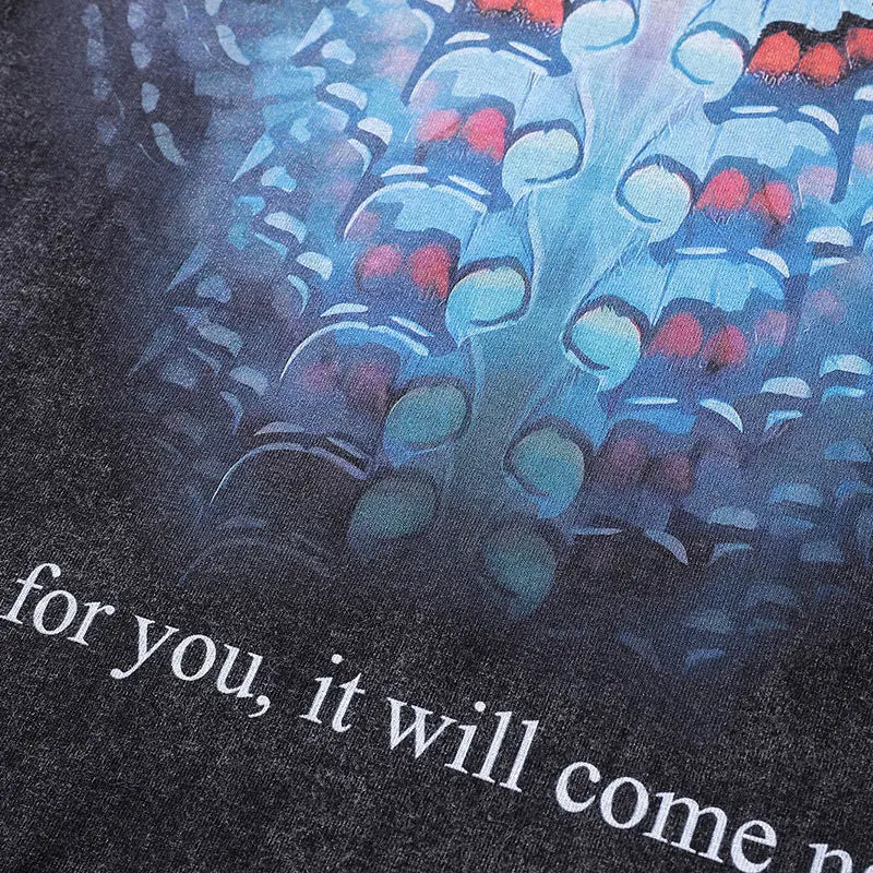 Men Vintage T-Shirt Retro Butterfly Graphic Print Black Washed Tshirt Streetwear 2024 Hip Hop Harajuku Loose Punk Cotton Tops