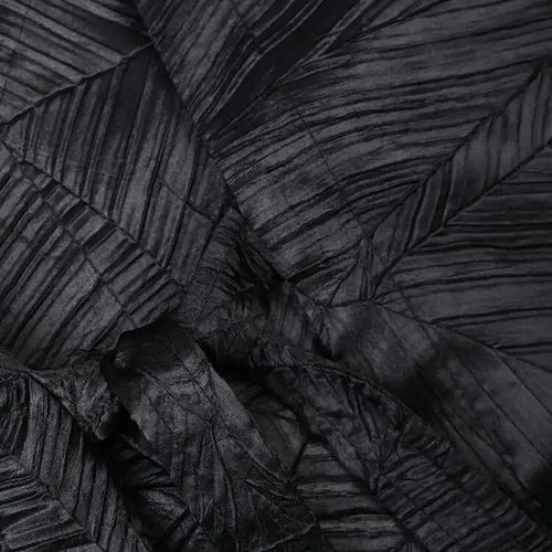 Load image into Gallery viewer, Women Black Pleated Bandage Big Size Blouse New Round Neck Long Sleeve Shirt Fashion Tide Spring Autumn 2025 CPG1142
