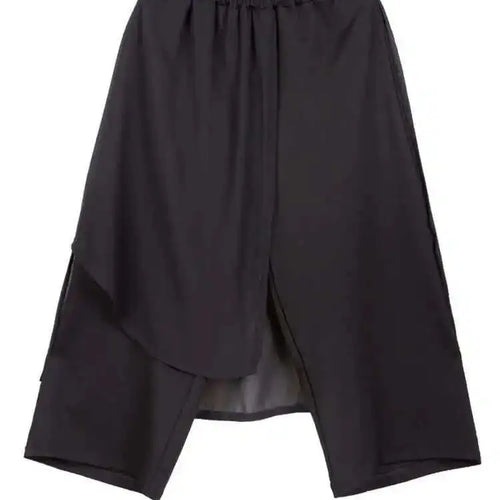 Load image into Gallery viewer, High Elastic Waist Black Chiffon Asymmetric Pants New Loose Fit Trousers Women Fashion Tide Spring Autumn 2025 1DF4656
