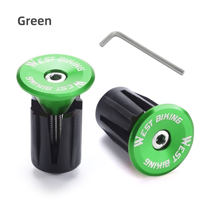 Colorful Handlebar End Plugs With Tools Alunimum Alloy Road Bike MTB Handle Bar End Cap Expansion Plugs 22-24mm