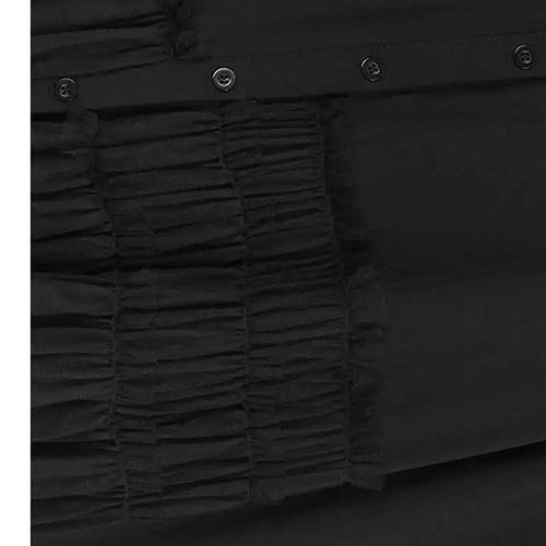 Load image into Gallery viewer, Women Black Mesh Irregular Spliced Long Big Size Blouse New Lapel Long Sleeve Shirt Fashion Spring Autumn 2025 1DH7624
