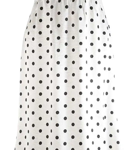 High Elastic Waist Dot Shiny Satin Body-Hugging Fishtail Half-body Skirt Women Fashion Tide New Spring Autumn 2025 1DJ0004