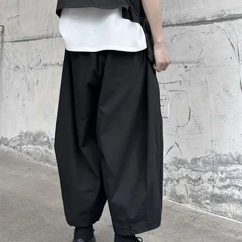 Load image into Gallery viewer, High Elastic Waist Black Pleated Long Wide Leg Pants New Loose Fit Trousers Women Fashion Tide Spring Autumn 2025 1DF9659
