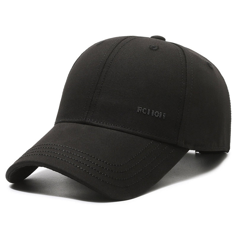 High Quality Men's Baseball Cap Solid Classic Cotton Golf Hat Snapback Gorras Hombre Adjustable Casual Trucker Caps