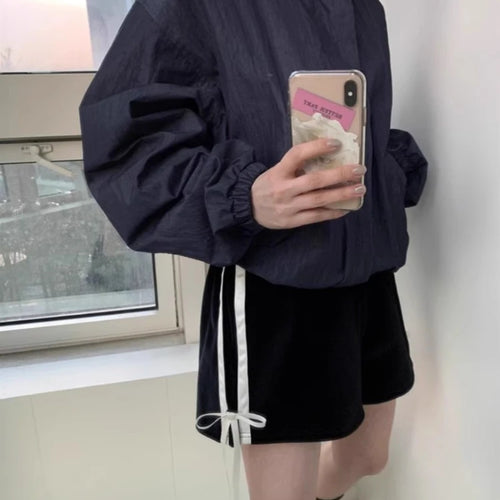 Load image into Gallery viewer, Japanese Shorts Women Clothing New Bottoms Patchwork Bow Elastic Waist Casual Pants Pantalones Cortos De Mujer 2024 New Bottoms
