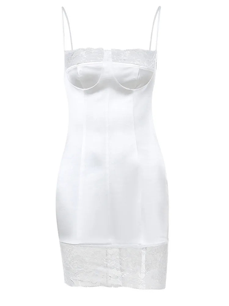 Sexy Spicy Girl Wrap Buttocks Dress Women Fashion Temperament Slim Lace Backless Lace Up Dress Party  Nightclub Vestidos