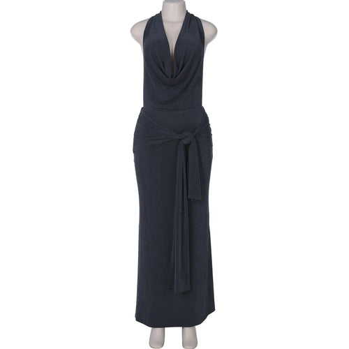 Load image into Gallery viewer, Deep V Neck Backless Sexy Maxi Dress For Women Elegant Hollow Out Bandage Sleeveless Bodycon Club Long Dress Fashion
