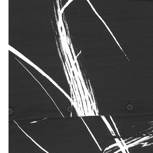 Load image into Gallery viewer, Women Black Irregular Printed Big Size Casual Blouse New Lapel Short Sleeve Shirt Fashion Tide Spring Summer 2025 1DJ1580
