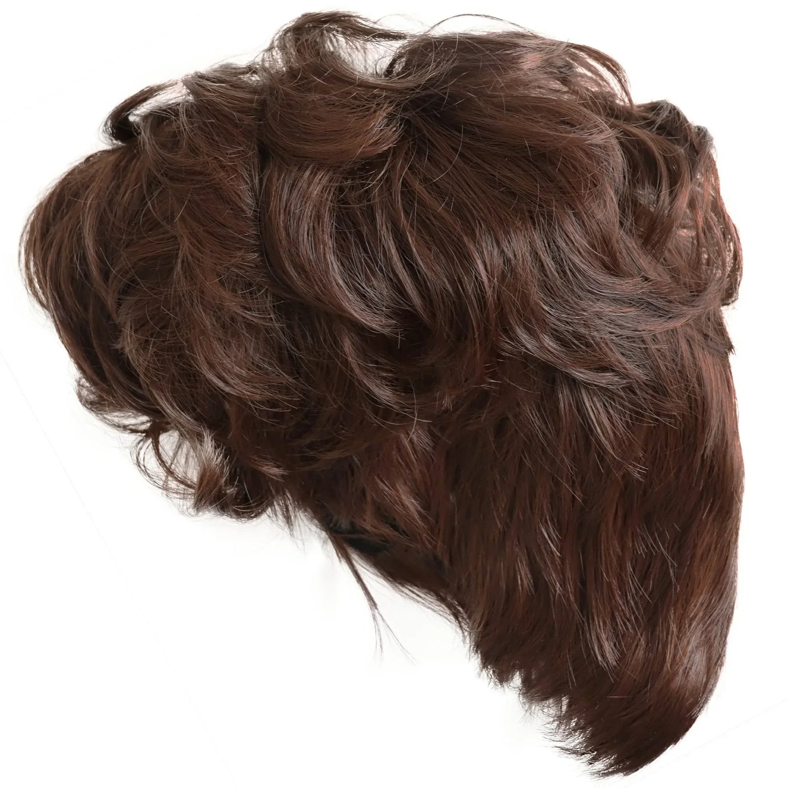 Synthetic Wigs for Men Short Brown Wig Curly Hair for Man Guy Natural Wig Curly Korean Hairstyles Brunette Boy Wigs