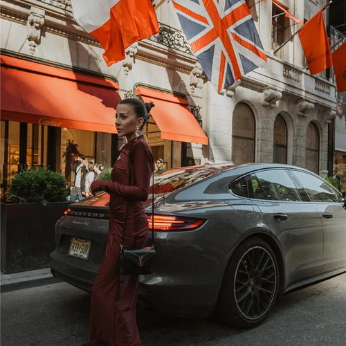 Load image into Gallery viewer, Hollow Out Long Sleeve Sexy Maxi Dress For Women Gown Autumn Winter New Metal Buckle Ruched Slit Long Dress Elegant
