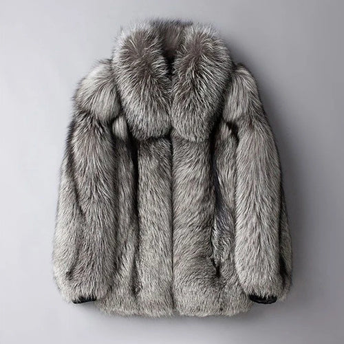 Load image into Gallery viewer, Winter Men&#39;s Faux Fur Coat Fashion Casual Thick Warm Outdoor Woolen Cardigan Original Design Trend Male Clothing 21Z1890
