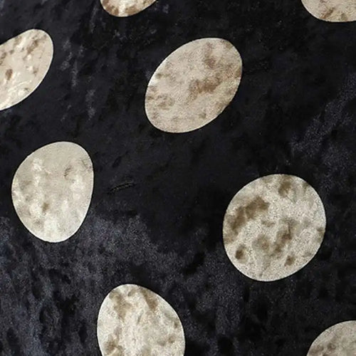 Load image into Gallery viewer, Women Black Dot Velvet Big Size Elegant Dress New Round Neck Long Sleeve Loose Fit Fashion Tide Spring Autumn 2025 1DH2819
