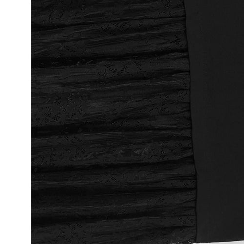 Load image into Gallery viewer, Women Black Three-dimensional Flower Lace Big Size Dress New Turtleneck Short Sleeve Fashion Spring Autumn 2025 1DH8218
