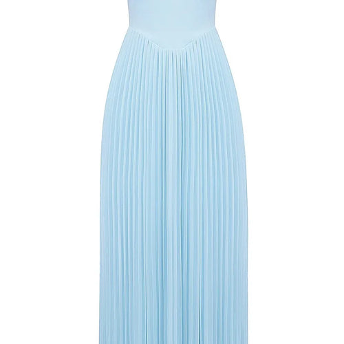 Load image into Gallery viewer, Off-shoulder Backless Pleated Maxi Dress For Women Fashion Strapless Sleeveless High Waist Bodycon Sexy Long Dress
