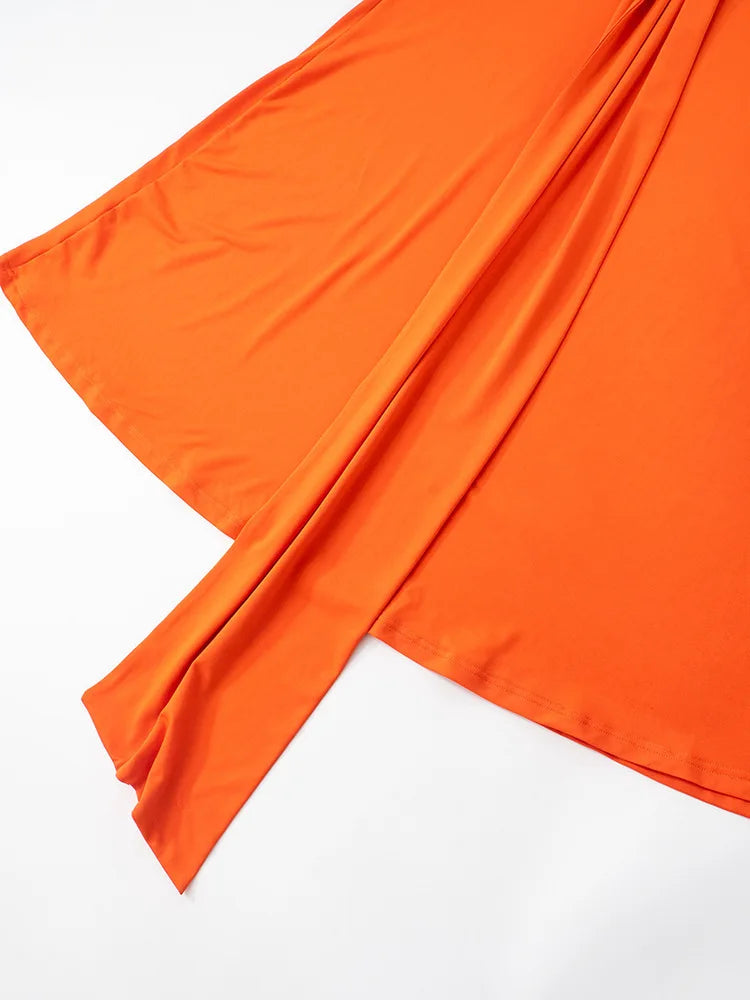 Irregular Ruched Sexy Maxi Dress For Women Gown Hollow Out One Shoulder Sleevelessdraped Bodycon Club Party Long Dress