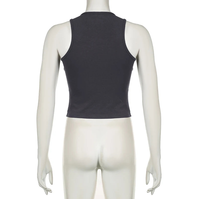 Basic Solid Ribbed Padded Short Vest Sporty Underwear Crop Top Summer –  wanahavit
