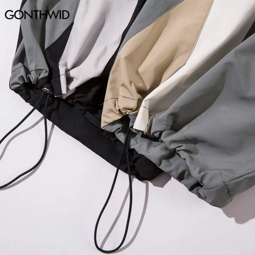 Load image into Gallery viewer, Vintage Sports Pants Y2K Patchwork Joggers Baggy Pants Streetwear 2024 Harajuku Hip Hop Loose Straight Thin Trousers Black Gray
