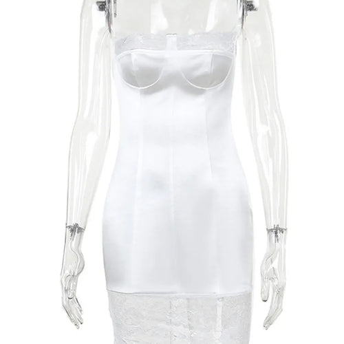 Load image into Gallery viewer, Sexy Spicy Girl Wrap Buttocks Dress Women Fashion Temperament Slim Lace Backless Lace Up Dress Party  Nightclub Vestidos
