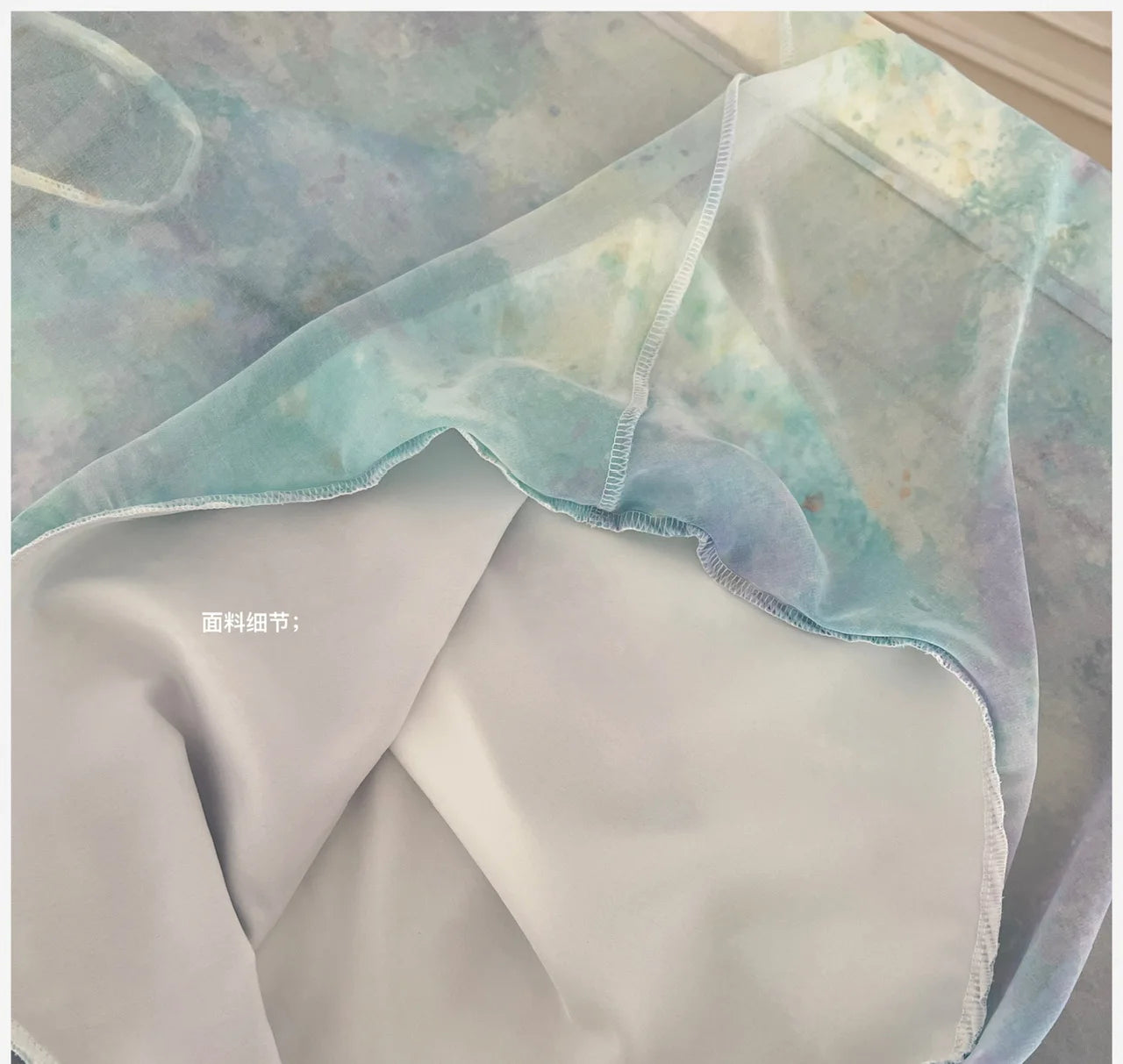 Summer French Blue Tie Dye Backless Irregular Long Dresses Women Vintage Elegant Sexy Sleeveless Ruffles Party Dress Ladies Boho