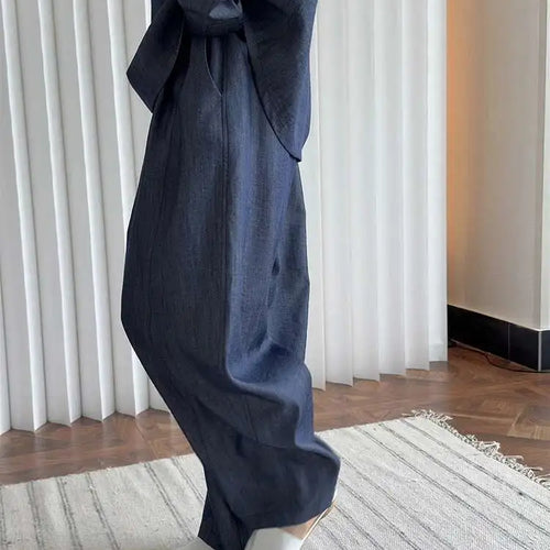 Load image into Gallery viewer, High Elastic Waist Beige Brief Casual Long Wide Leg Pants New Trousers Women Fashion Tide Spring Autumn 2025 1DJ0163
