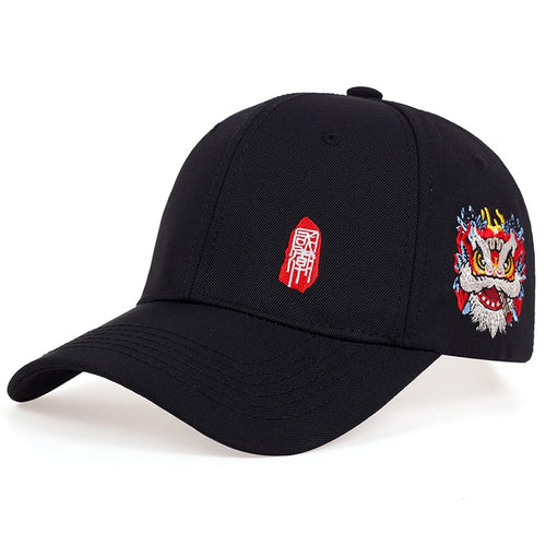 Load image into Gallery viewer, Fashion Baseball Cap Chinese Style Embroidery Sun Caps for Men Women Unisex-Teens Embroidered Snapback Flat Hip Hop Hat
