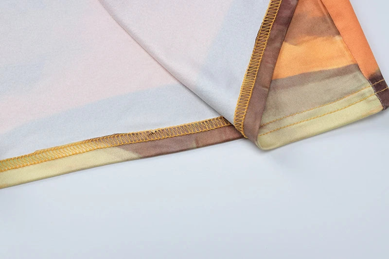 Hollow Out Print Sexy Mini Dress For Women Autumn New Off-shoulder Long Sleeve Bodycon Ruffled Slit Sexy Dress New