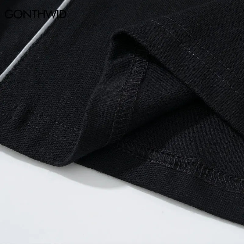 Hip Hop Men T-Shirt Streetwear Harajuku American Style Letter Print Oversize Tshirt Summer Fashion Casual Loose Tee Tops Clothes