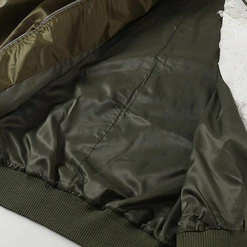 Load image into Gallery viewer, Loose Fit Green Color-block Big Size Jacket New Stand Collar Long Sleeve Women Coat Fashion Spring Autumn 2025 1DE6987
