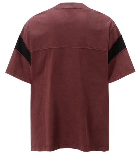 Men Vintage T-Shirt Y2K Grunge Patchwork Sport Urban Tshirt Streetwear Hip Hop Harajuku Punk Gothic Baggy Casual Cotton Top