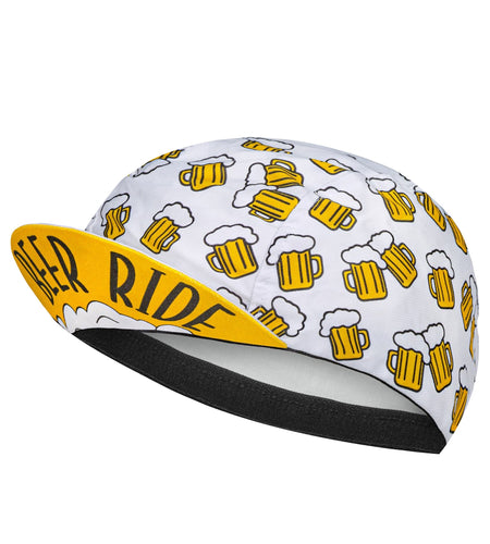 Beer Coffee Ice Cream Biscuit Cartoon Print Polyester Bicycle Cycling Caps Quick Dry Breathable Sweat Wicking Bike Hat