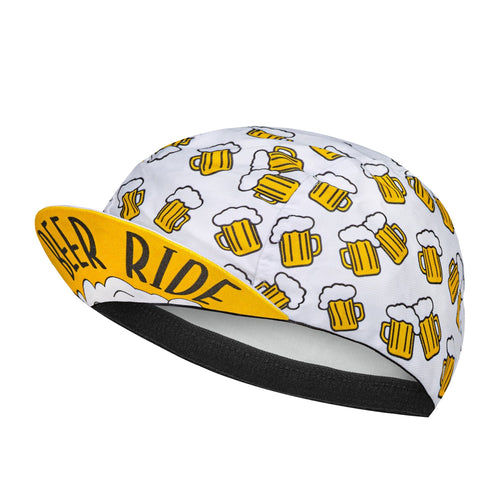 Load image into Gallery viewer, Beer Coffee Ice Cream Biscuit Cartoon Print Polyester Bicycle Cycling Caps Quick Dry Breathable Sweat Wicking Bike Hat
