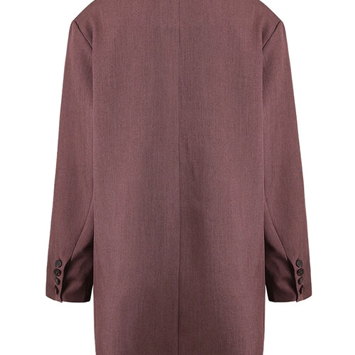 Load image into Gallery viewer, Women Red Brief Single Breasted Big Size Elegant Blazer New Lapel Long Sleeve Jacket Fashion Spring Autumn 2025 CPG1297
