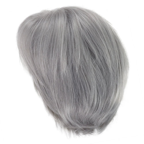 Load image into Gallery viewer, Woman Wig Short Grey Synthetic Wigs for Women Pixie Cut Silver Gray Cosplay Wig Natural Bob Wig With Bangs Costume Wigs
