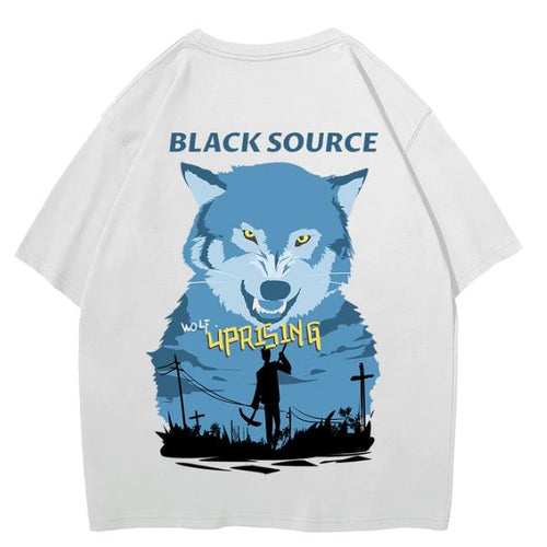 Load image into Gallery viewer, Black Summer Short Sleeve T-Shirt Tops Printed Fashionable Tees
