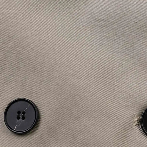 Load image into Gallery viewer, Women Gray Double Breasted Big Size Elegant Trench New Lapel Long Sleeve Windbreaker Fashion Spring Autumn 2025 2AA2434
