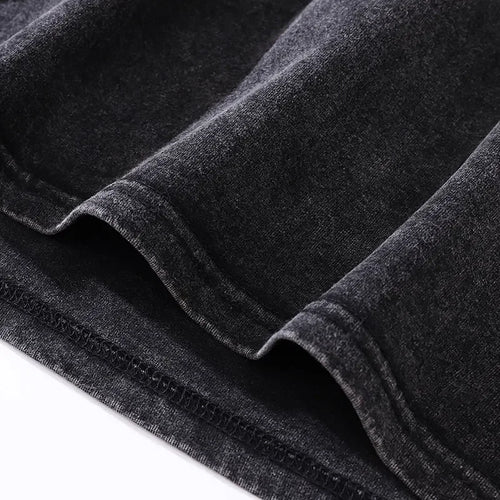 Load image into Gallery viewer, Vintage Black T-Shirt Chain Mask Graphic Print Punk Gothic Washed Tshirt Streetwear Men Hip Hop Loose Cotton 2024 Harajuku Tops
