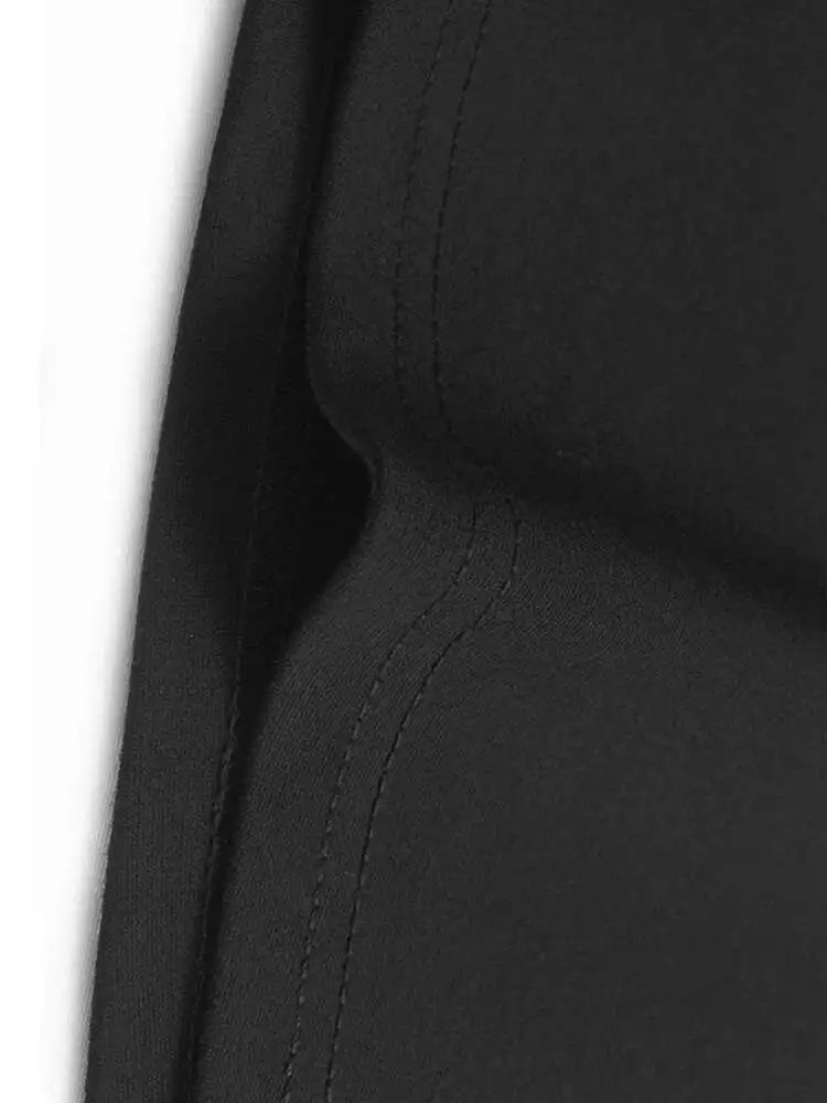 Women Black Sequins Spliced Big Size Midi Vest Dress New V-Neck Sleeveless Fashion Tide Spring Autumn 2025 1DH9971