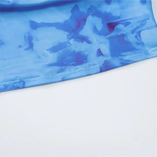 Load image into Gallery viewer, Strapless Print Sexy Two Piece Sets Women Spaghetti Strap Crop Tops And Maxi Skirt Female Elegant Printed 2 Piece Sets
