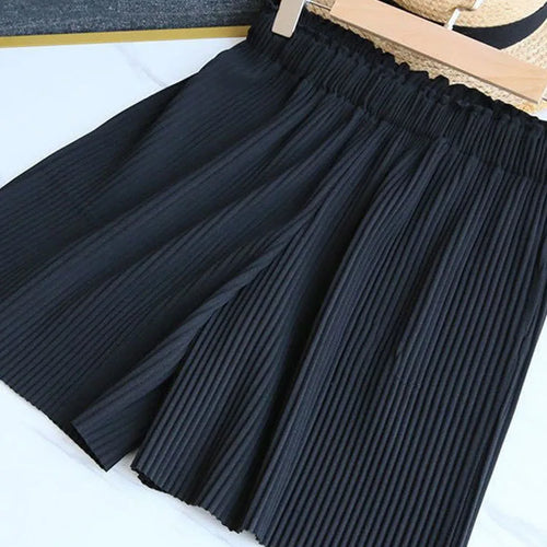 Load image into Gallery viewer, Women Shorts Harajuku Summer wide-leg Pants Leisure Loose Korean Style Solid Color woman&#39;s Shorts
