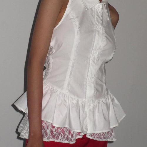 Load image into Gallery viewer, Solid Spliced Button Slimming Vests For Women Lapel Sleeveless Tunic Temperament Chic Vests Female Fashion Style
