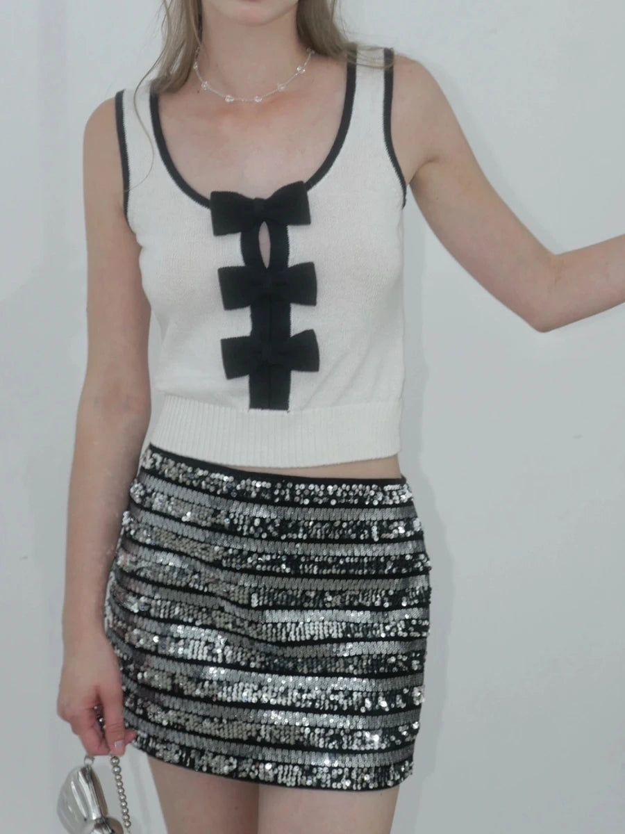 Hit Color Slimming Vests For Women O Neck Sleeveless Temperament Slimming Minimalist Vests Female Fashion Style New