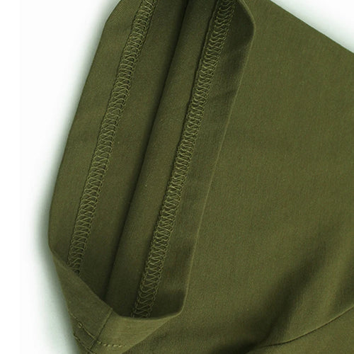 Load image into Gallery viewer, Women Green Drawstring Pocket Big Size Midi Dress New Round Neck Short Sleeve Fashion Tide Spring Summer 2025 1DJ1355
