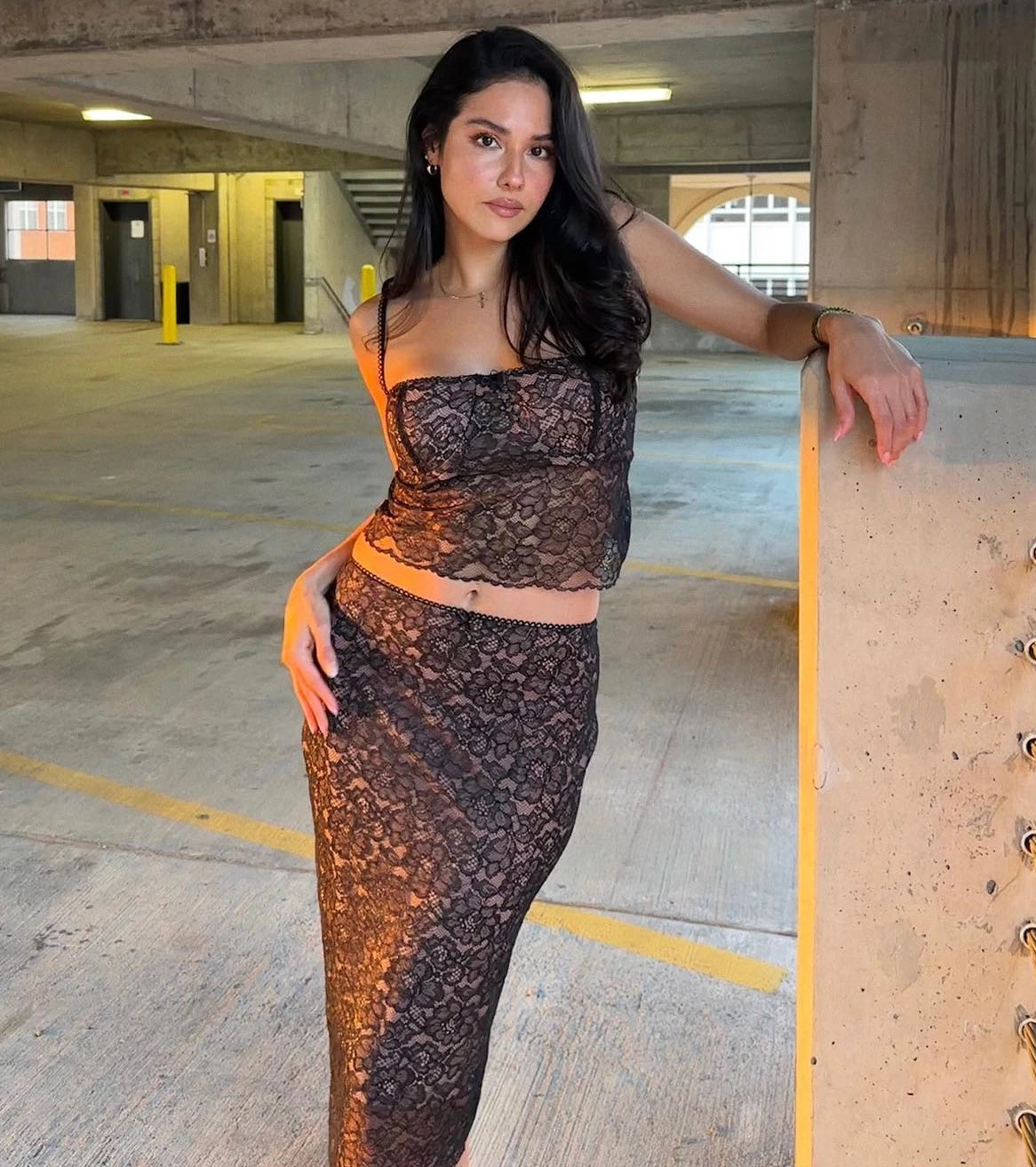 Wedding Guest Dress Women 2023 Summer Elegant 2 Pieces Dress Set Black Cropped Top and Midi Skirt Sexy Party Dresses