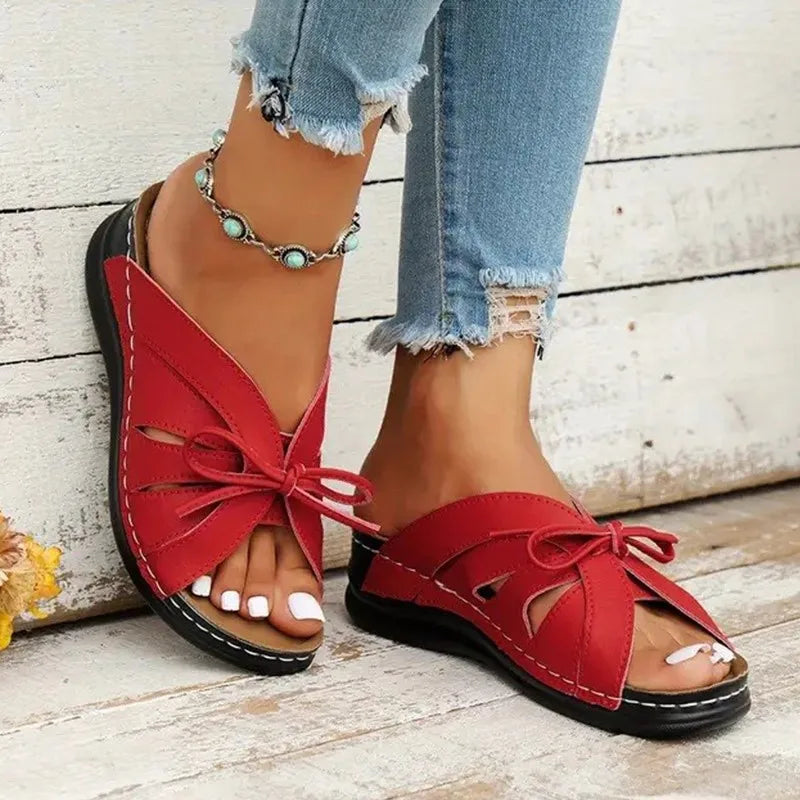 Women's Sandals Sweet Summer Shoes Woman Heels Sandals Summer Slippers Sandalias De Mujer Inddor Outdoot Heeled Footwear Women