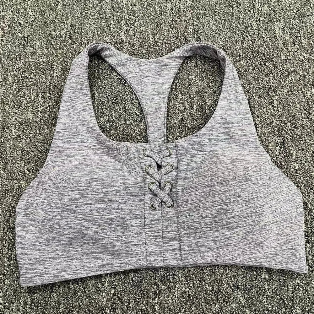 Cross Women Sports Bra High Impact Sports Bra Yoga Fitness Top Sports Underwear Push-Up Bra Sportswear Sports Top Female