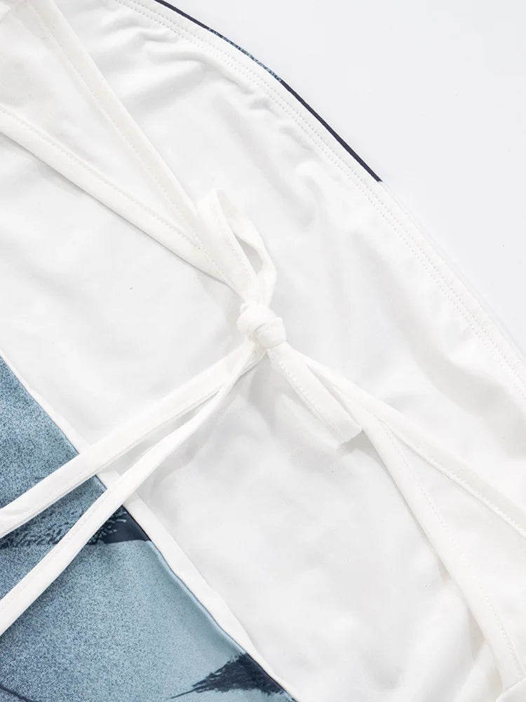 Off-shoulder Print Sexy Maxi Dress Women Summer New Strapless Sleeveless Backless High Waist Beach Holiday Long Dress